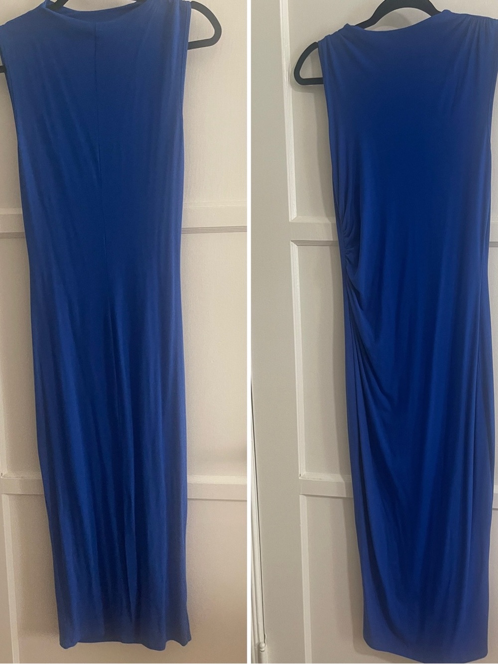 Sleeveless Royal Blue Maxi Dress